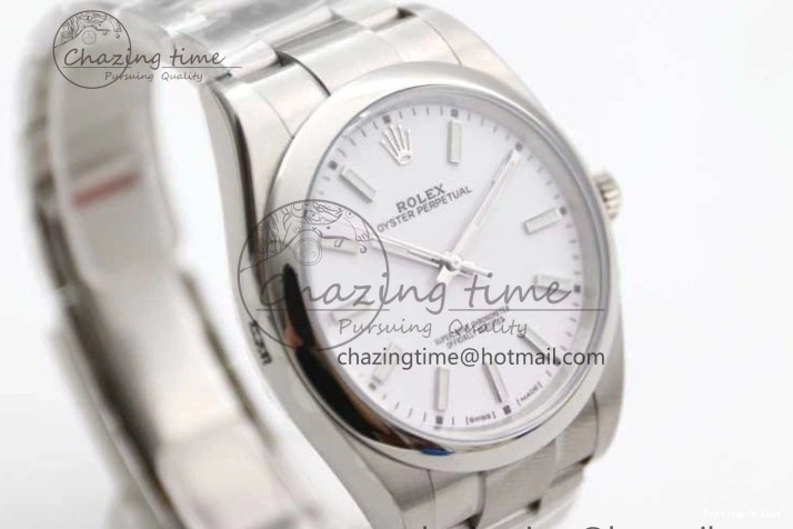 0129 Oyster Perpetual 39mm 114300 EWF 1:1 Best Edition 904L Steel White Dial on SS Bracelet SA ModernLook 2003